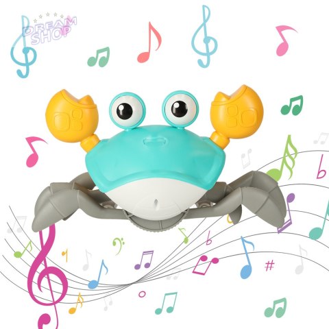 Krab pełzający interaktywny z dźwiękiem zielony Krab pełzający interaktywny z dźwiękiem zielony