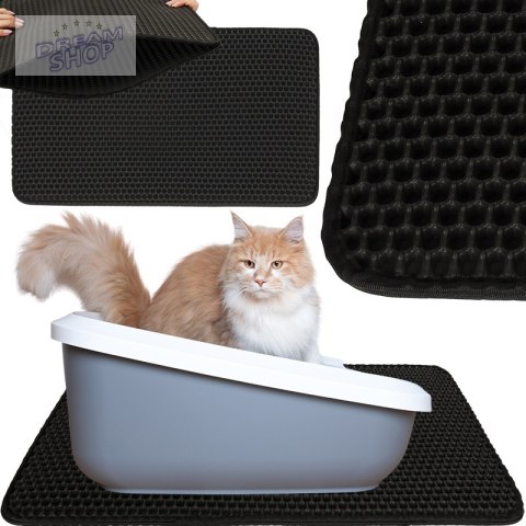 Mata pod kuwetę dla kota wodoodporna dwuwarstwowa 40x60cm Mata pod kuwetę dla kota wodoodporna dwuwarstwowa 40x60cm