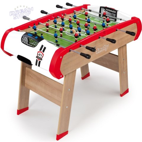 SMOBY Stół Powerplay 4w1 Piłkarzyki Bilard Tenis Hokej