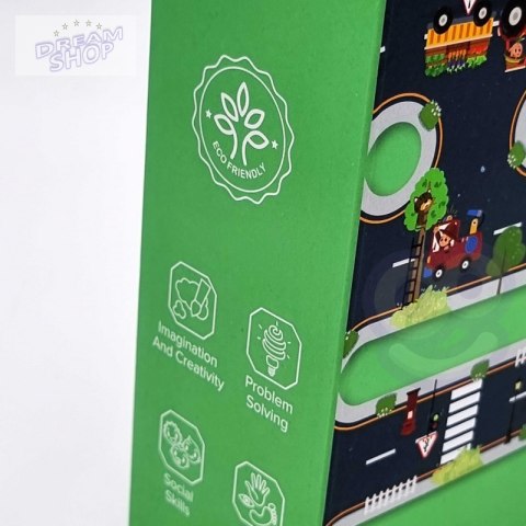 TOOKY TOY Puzzle Autostrada Makieta + 3 Samochodziki TOOKY TOY Puzzle Autostrada Makieta + 3 Samochodziki