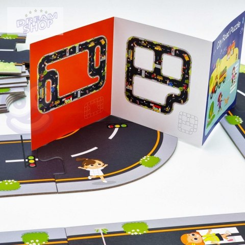TOOKY TOY Puzzle Autostrada Makieta + 3 Samochodziki TOOKY TOY Puzzle Autostrada Makieta + 3 Samochodziki