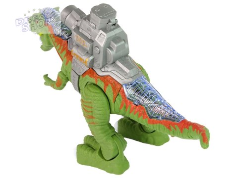 Dinozaur z Katapultą Chodzi Strzela Zielony Dinozaur z Katapultą Chodzi Strzela Zielony
