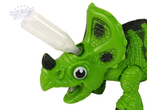 Interaktywny Dinozaur Triceratops Para Wodna Dźwięk Zielony Interaktywny Dinozaur Triceratops Para Wodna Dźwięk Zielony