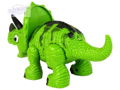 Interaktywny Dinozaur Triceratops Para Wodna Dźwięk Zielony Interaktywny Dinozaur Triceratops Para Wodna Dźwięk Zielony