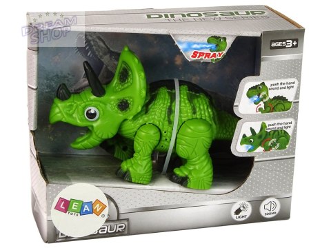 Interaktywny Dinozaur Triceratops Para Wodna Dźwięk Zielony Interaktywny Dinozaur Triceratops Para Wodna Dźwięk Zielony
