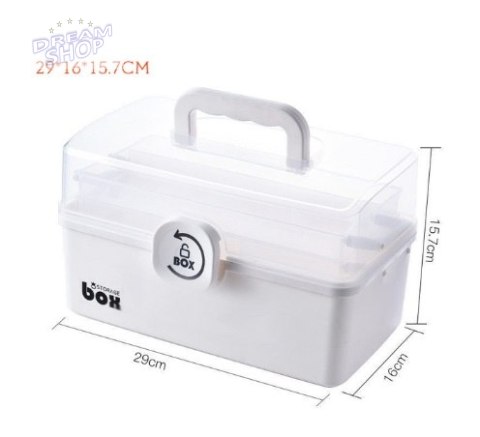 Organizer pojemnik na lekarstwa leki apteczka przechowywania leków 29x16x15cm Organizer pojemnik na lekarstwa leki apteczka przechowywania leków 29x16x15cm