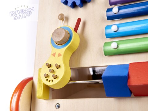 Pchacz chodzik drewniany kostka edukacyjna 6w1
