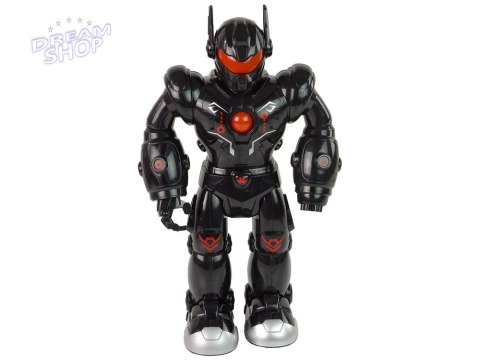 Robot Interaktywny Chodzi Dźwięk Świeci Czarny Robot Interaktywny Chodzi Dźwięk Świeci Czarny