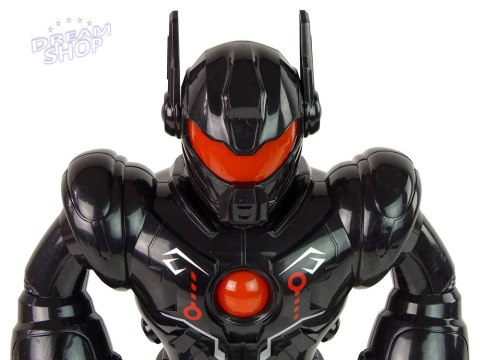Robot Interaktywny Chodzi Dźwięk Świeci Czarny Robot Interaktywny Chodzi Dźwięk Świeci Czarny