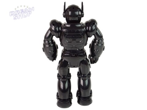 Robot Interaktywny Chodzi Dźwięk Świeci Czarny Robot Interaktywny Chodzi Dźwięk Świeci Czarny