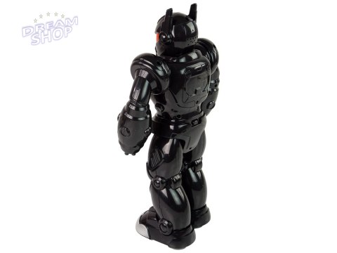 Robot Interaktywny Chodzi Dźwięk Świeci Czarny Robot Interaktywny Chodzi Dźwięk Świeci Czarny