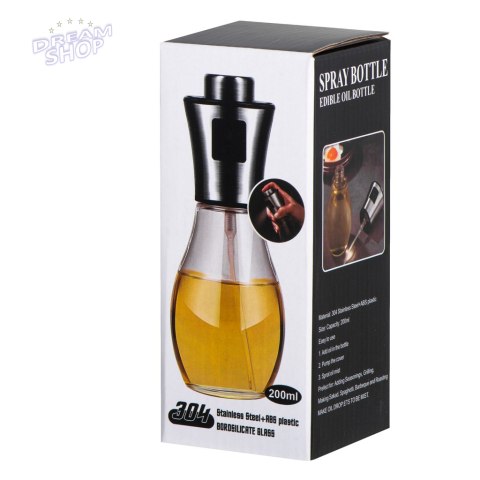 Spryskiwacz dozownik do oleju oliwy 200ml Spryskiwacz dozownik do oleju oliwy 200ml
