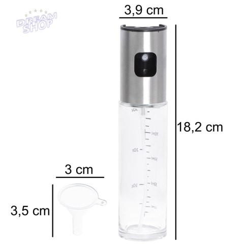 Spryskiwacz dozownik do oleju oliwy ze skalą 100ml Spryskiwacz dozownik do oleju oliwy ze skalą 100ml