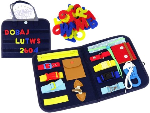 Walizka Tablica Manipulacyjna Sensoryczna Dla Malucha Walizka Tablica Manipulacyjna Sensoryczna Dla Malucha