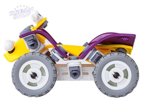 Klocki Elastyczne, Konstrukcyjne 100 El. Formuła 1, Quad, Helikopter, Samolot Do Rozkręcania I Skręcania 4w1 Klocki Elastyczne, Konstrukcyjne 100 El. Formuła 1, Quad, Helikopter, Samolot Do Rozkręcania I Skręcania 4w1