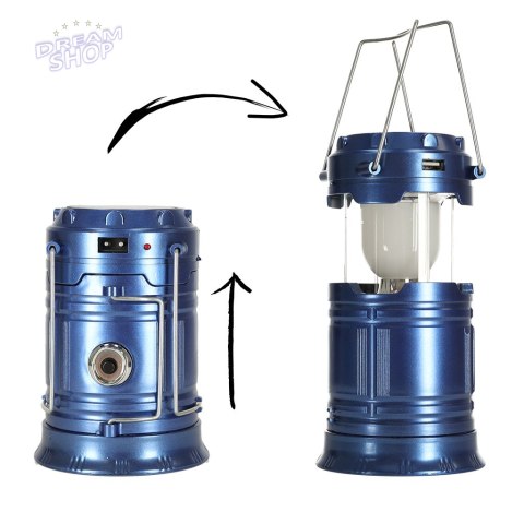 Lampa turystyczna lampka latarka biwakowa solarna Lampa turystyczna lampka latarka biwakowa solarna