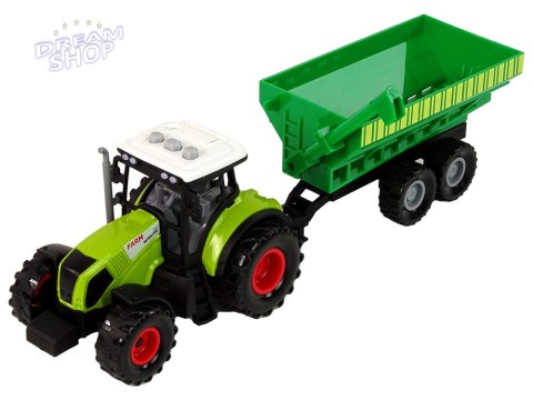 Zestaw Traktor z Maszynami Przyczepa Cysterna Dźwięki LED Zestaw Traktor z Maszynami Przyczepa Cysterna Dźwięki LED