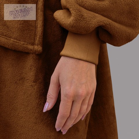 Bluzair Koco Bluza Oversize z Kapturem Toffee 4w1 Bluzair Koco Bluza Oversize z Kapturem Toffee 4w1