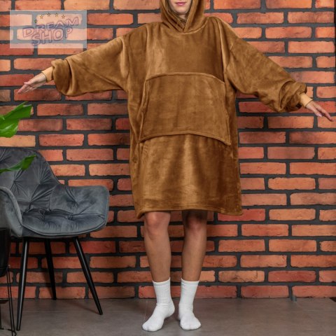 Bluzair Koco Bluza Oversize z Kapturem Toffee 4w1 Bluzair Koco Bluza Oversize z Kapturem Toffee 4w1