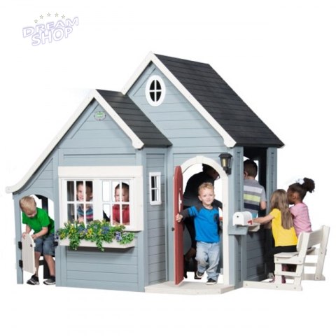 Drewniany domek ogrodowy dla dzieci Wiosenny Backyard Discovery Drewniany domek ogrodowy dla dzieci Wiosenny Backyard Discovery
