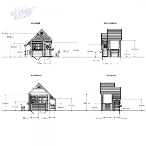 Drewniany domek ogrodowy dla dzieci Wiosenny Backyard Discovery Drewniany domek ogrodowy dla dzieci Wiosenny Backyard Discovery