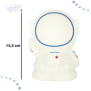 Lampka nocna silikonowa biała astronauta