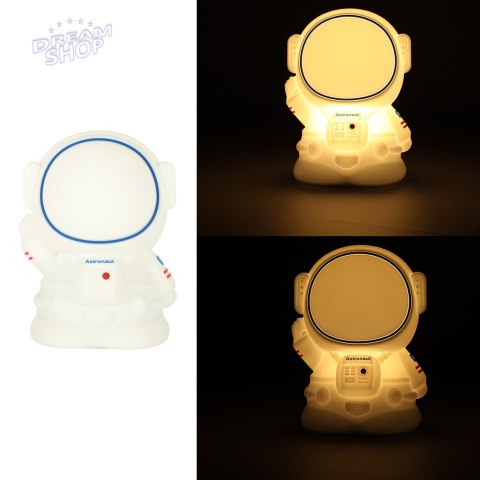 Lampka nocna silikonowa biała astronauta Lampka nocna silikonowa biała astronauta