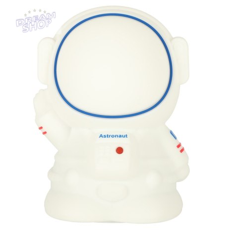 Lampka nocna silikonowa biała astronauta Lampka nocna silikonowa biała astronauta