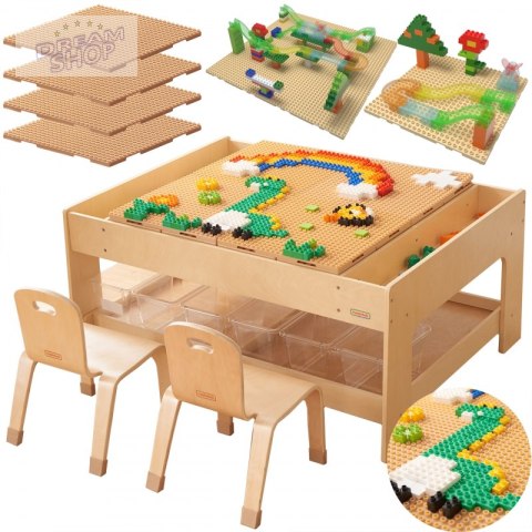 MASTERKIDZ Drewniany Stół Edukacyjny + AKCESORIA STEM WALL + 359 el. MASTERKIDZ Drewniany Stół Edukacyjny + AKCESORIA STEM WALL + 359 el.