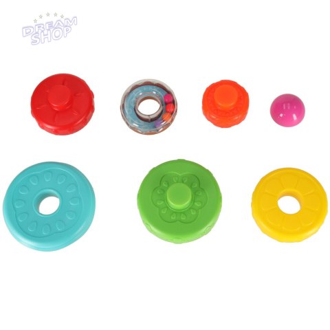 Piramida wieża edukacyjna układanka sensoryczna kolorowa Montessori