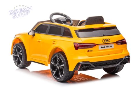 Pojazd na Akumulator Audi RS6 BRD-2118 Żółty Pojazd na Akumulator Audi RS6 BRD-2118 Żółty