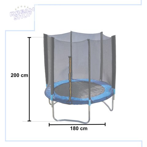Trampolina ogrodowa dla dzieci siatka 180x200cm Trampolina ogrodowa dla dzieci siatka 180x200cm