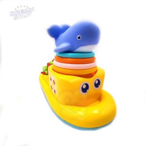 WOOPIE Zabawka Wodna Statek Wieloryb Kubeczki Przelewowe WOOPIE Zabawka Wodna Statek Wieloryb Kubeczki Przelewowe