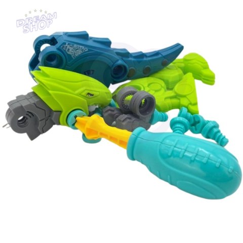 WOOPIE Zestaw Dinozaury do Skręcania 4 szt. Zestaw Konstrukcyjny w Pudełku + 2 Śrubokręty WOOPIE Zestaw Dinozaury do Skręcania 4 szt. Zestaw Konstrukcyjny w Pudełku + 2 Śrubokręty