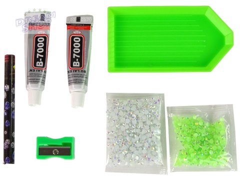 Zestaw DIY Diamentowy Renifer DIY Kryształki Brelok 3D Biały Zestaw DIY Diamentowy Renifer DIY Kryształki Brelok 3D Biały