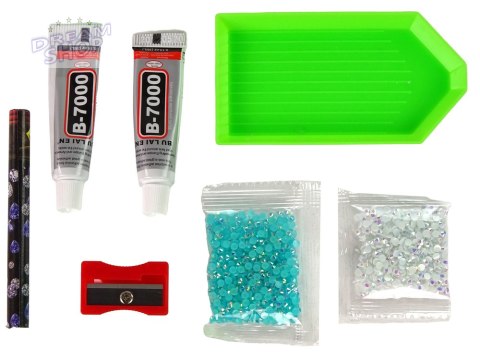 Zestaw DIY Diamentowy Renifer DIY Kryształki Brelok 3D Niebieski Zestaw DIY Diamentowy Renifer DIY Kryształki Brelok 3D Niebieski