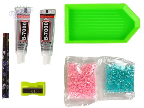 Zestaw Kreatywny DIY Diamentowy Renifer DIY Kryształki Brelok 3D Różowy Zestaw Kreatywny DIY Diamentowy Renifer DIY Kryształki Brelok 3D Różowy
