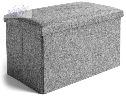 Pufa składana materiałowa DIEGO szary rozmiar XL Pufa składana materiałowa DIEGO szary rozmiar XL