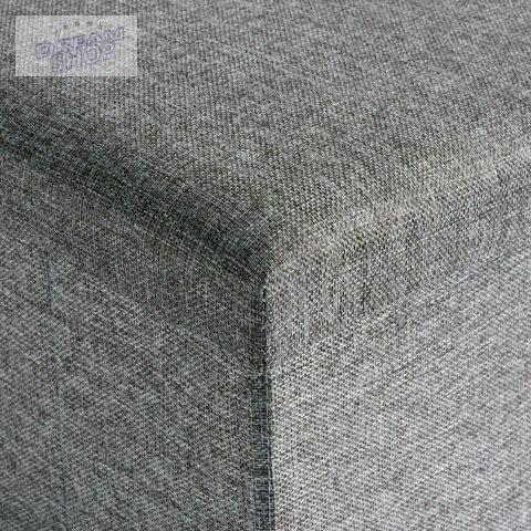 Pufa składana materiałowa DIEGO szary rozmiar XL Pufa składana materiałowa DIEGO szary rozmiar XL