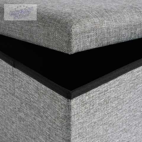 Pufa składana materiałowa DIEGO szary rozmiar XL Pufa składana materiałowa DIEGO szary rozmiar XL