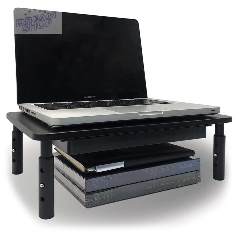 Regulowana podstawka NANKIN pod monitor laptop czarna Regulowana podstawka NANKIN pod monitor laptop czarna