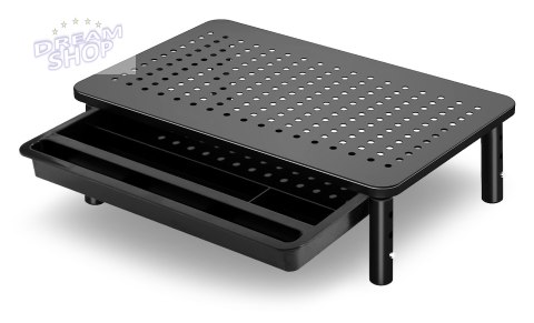 Regulowana podstawka NANKIN pod monitor laptop czarna Regulowana podstawka NANKIN pod monitor laptop czarna