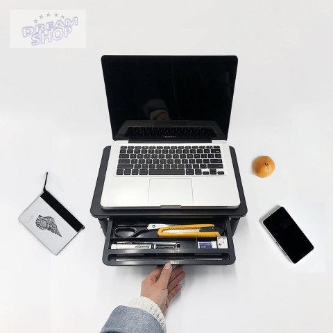 Regulowana podstawka NANKIN pod monitor laptop czarna Regulowana podstawka NANKIN pod monitor laptop czarna
