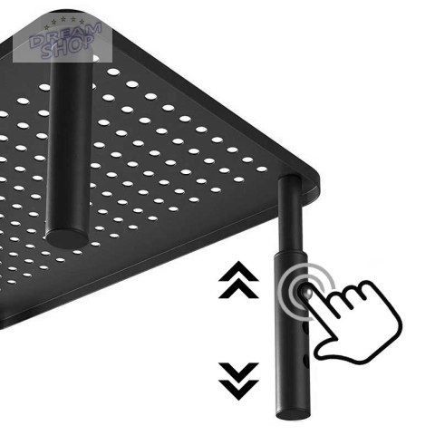 Regulowana podstawka NANKIN pod monitor laptop czarna Regulowana podstawka NANKIN pod monitor laptop czarna