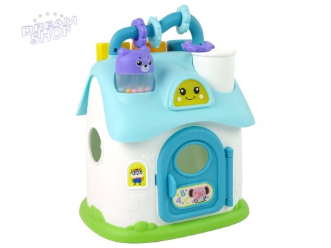 Domek Sorter Edukacyjny Niebieski Klocki Domek Sorter Edukacyjny Niebieski Klocki
