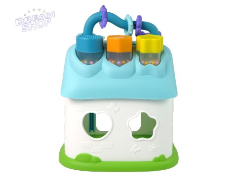 Domek Sorter Edukacyjny Niebieski Klocki Domek Sorter Edukacyjny Niebieski Klocki
