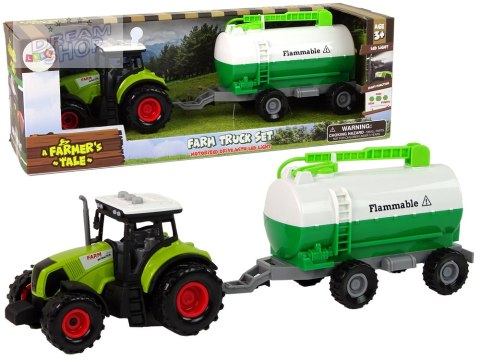 Traktor dla Dzieci z Przyczepką Cysterna Autko Farma Traktor dla Dzieci z Przyczepką Cysterna Autko Farma