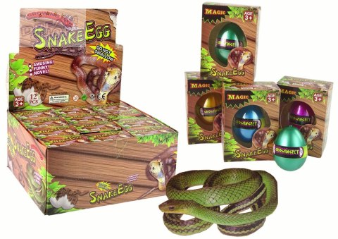Wykluwające się Rosnące Magiczne Jajko Węże 6cm Wykluwające się Rosnące Magiczne Jajko Węże 6cm
