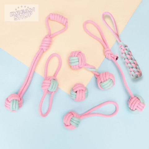 Zestaw 7 zabawek szarpaków dla psa PINKY Zestaw 7 zabawek szarpaków dla psa PINKY