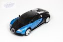 Samochód RC Bugatti Veyron licencja 1:24 niebieski